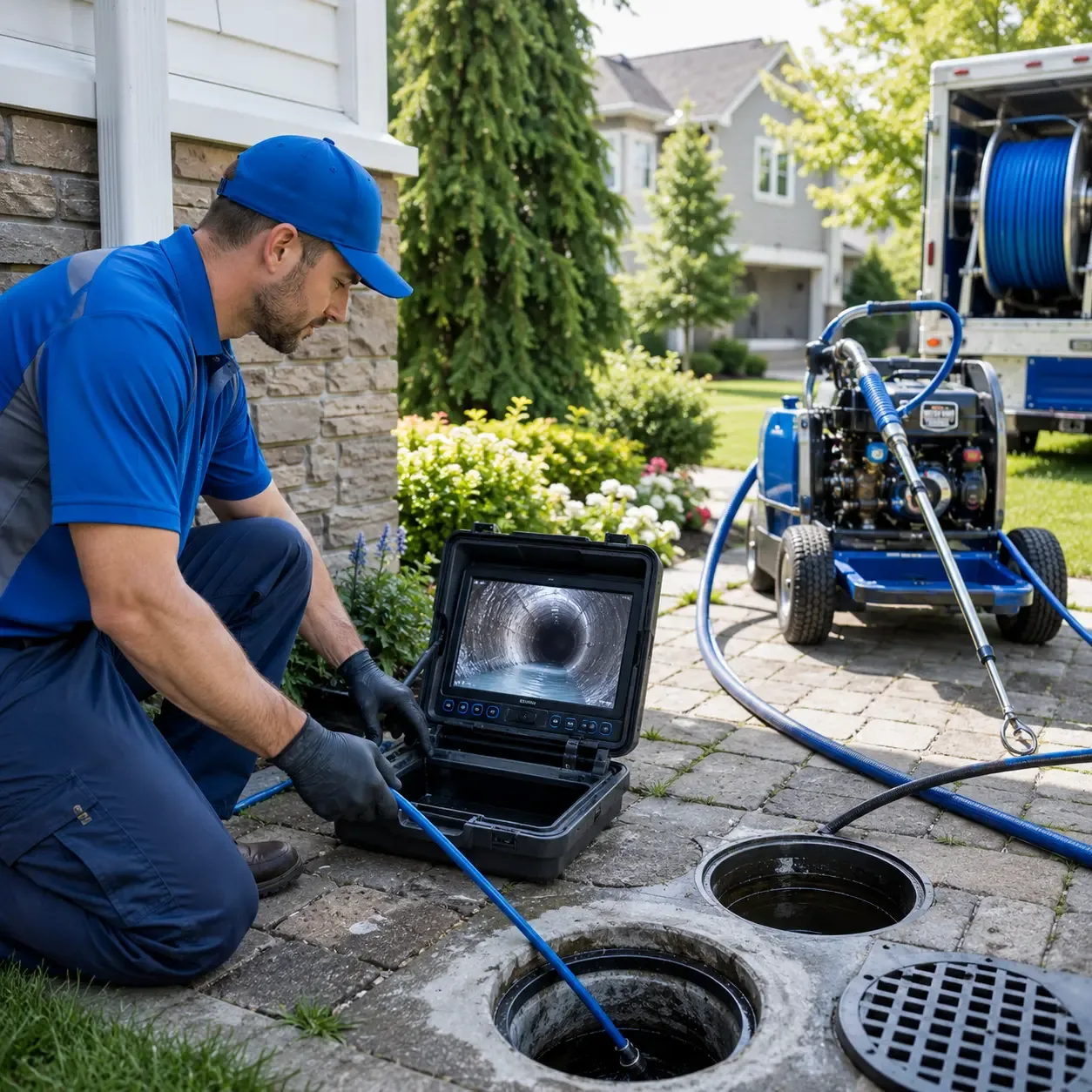 Outdoor drain cleaning professionals serving Lansing, IL