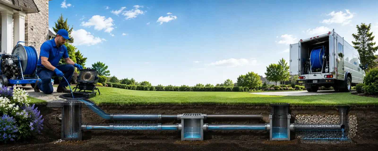Outdoor drain cleaning information for Lansing, IL